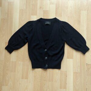 Navy Wool Cardigan Club Monaco XS NEVER WORN